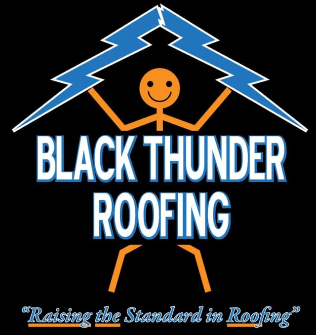 Number 6 Roofing Company Logo for Black Thunder Roofing